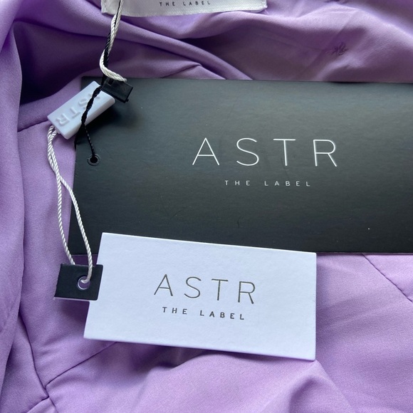 NWT ASTR The Label Midi Dress Size M One Shoulder Satin Mermaid Coquette Velvet - Picture 8 of 15